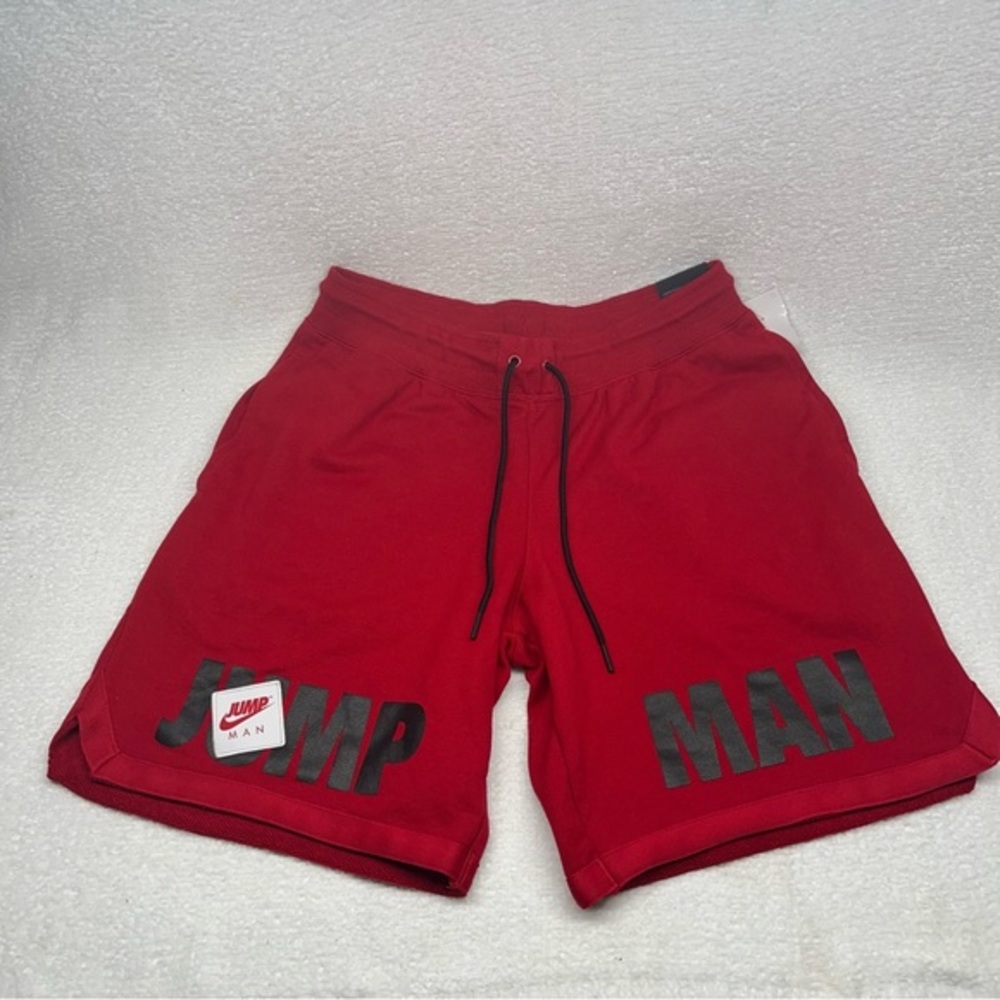 Men's  Nike Air Jordan Jump Man Classic Box Logo Sweat shorts Size Medium Red